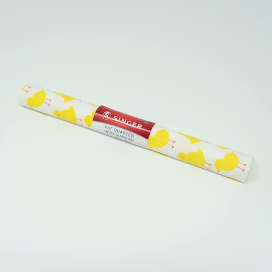 SINGER Cute Chick Print Ringspun Cotton Fabric Fat Quarter